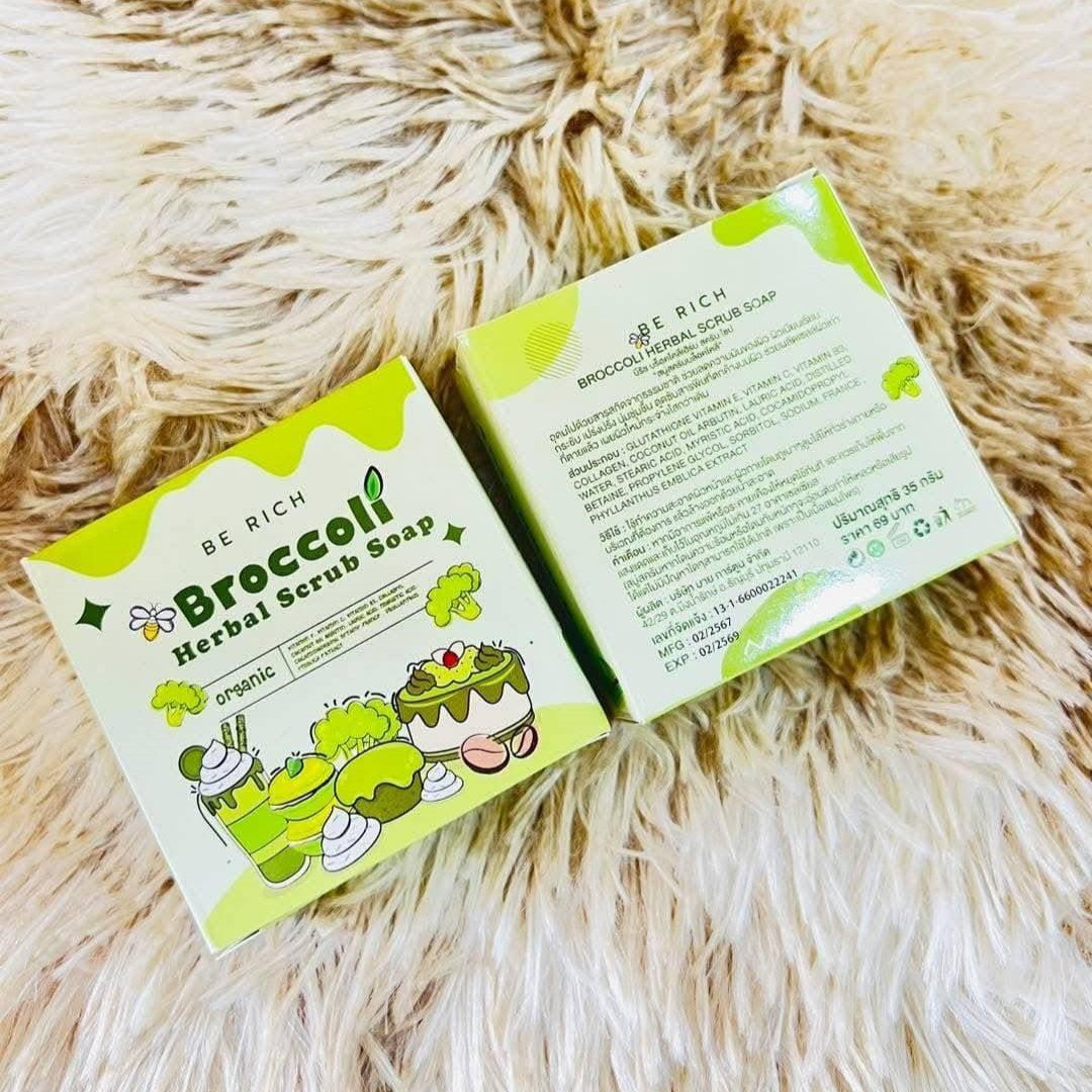 Be Rich Broccoli Herbal Scrub Soap