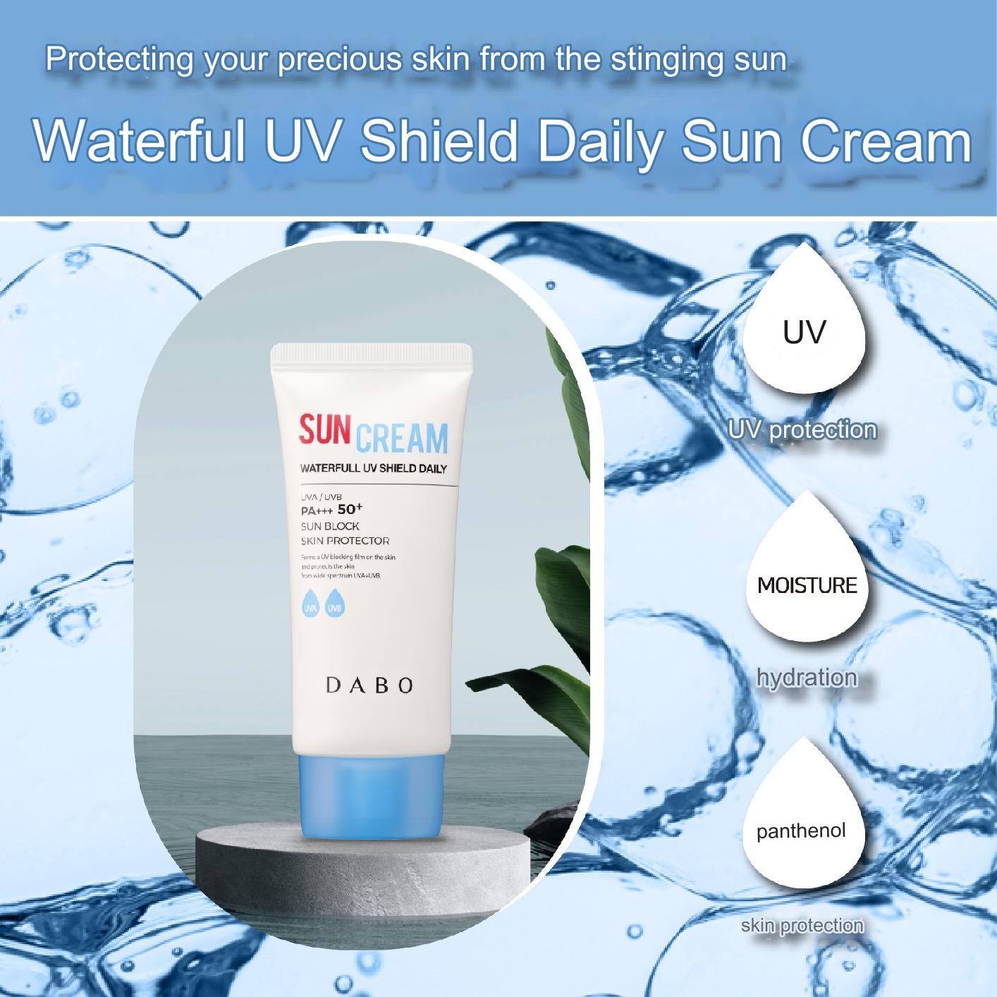 Dabo Sun Cream Waterfull UV Sheild Daily UVA/UVB PA+++ 50+