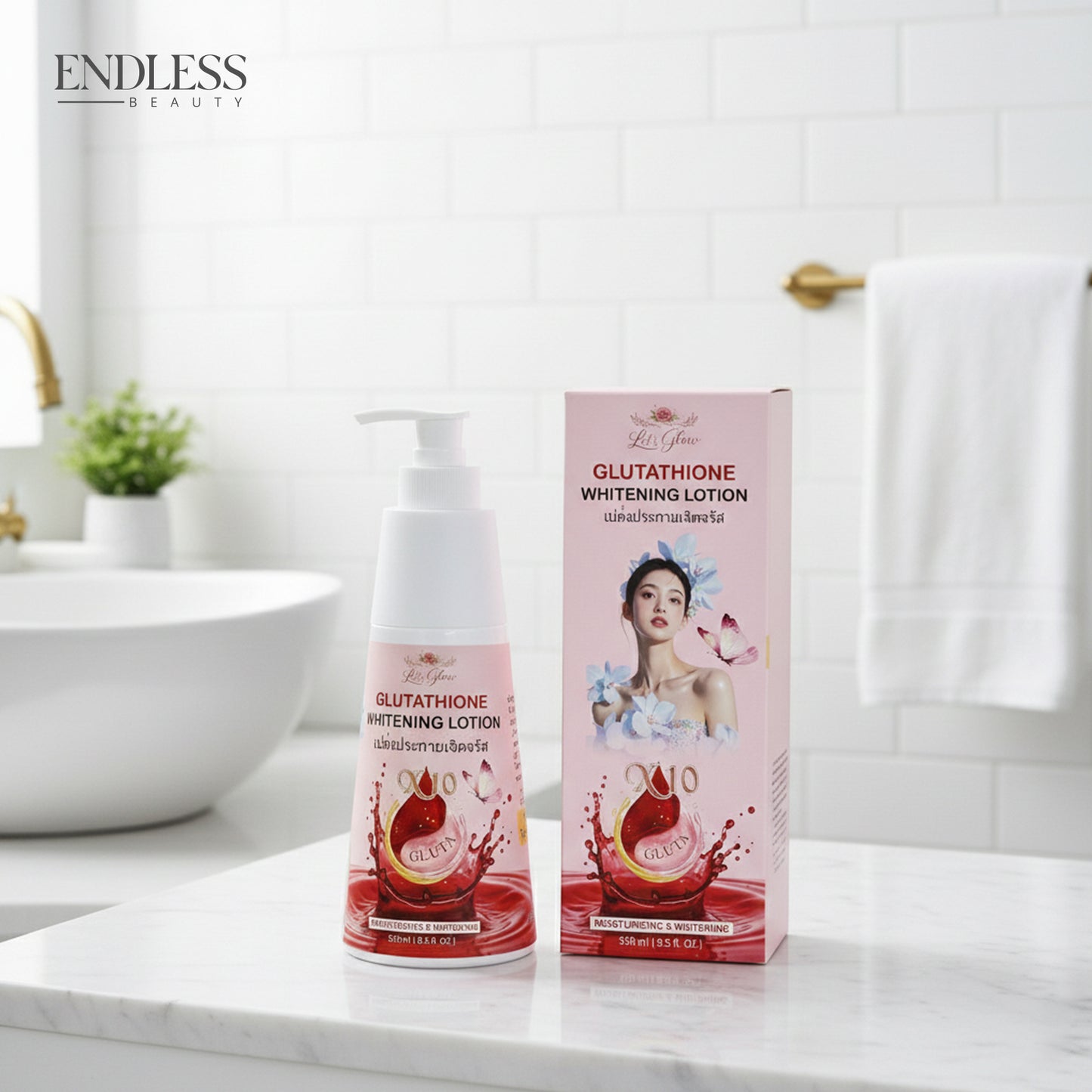 Let's Glow Glutathione Whitening Lotion