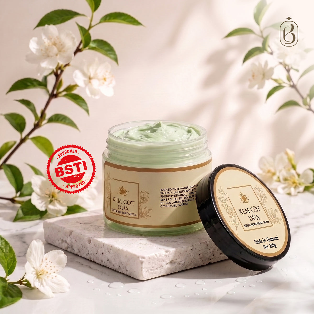 Kem Cot Dua Whitening Body Cream