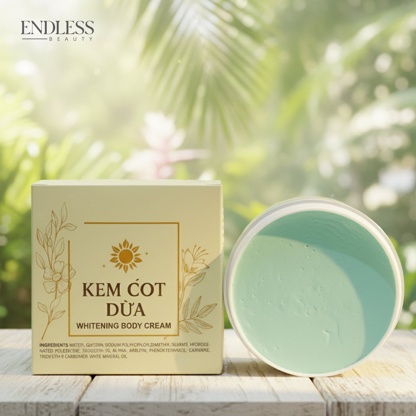 Kem Cot Dua Body Whitening Cream
