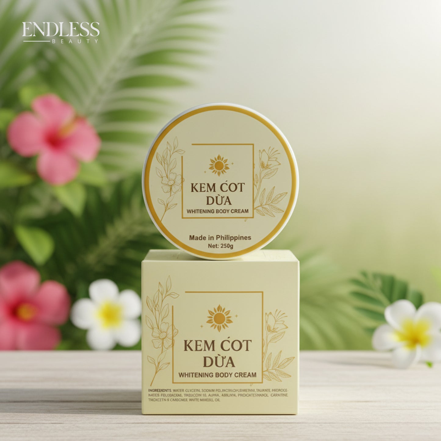 Kem Cot Dua Body Whitening Cream