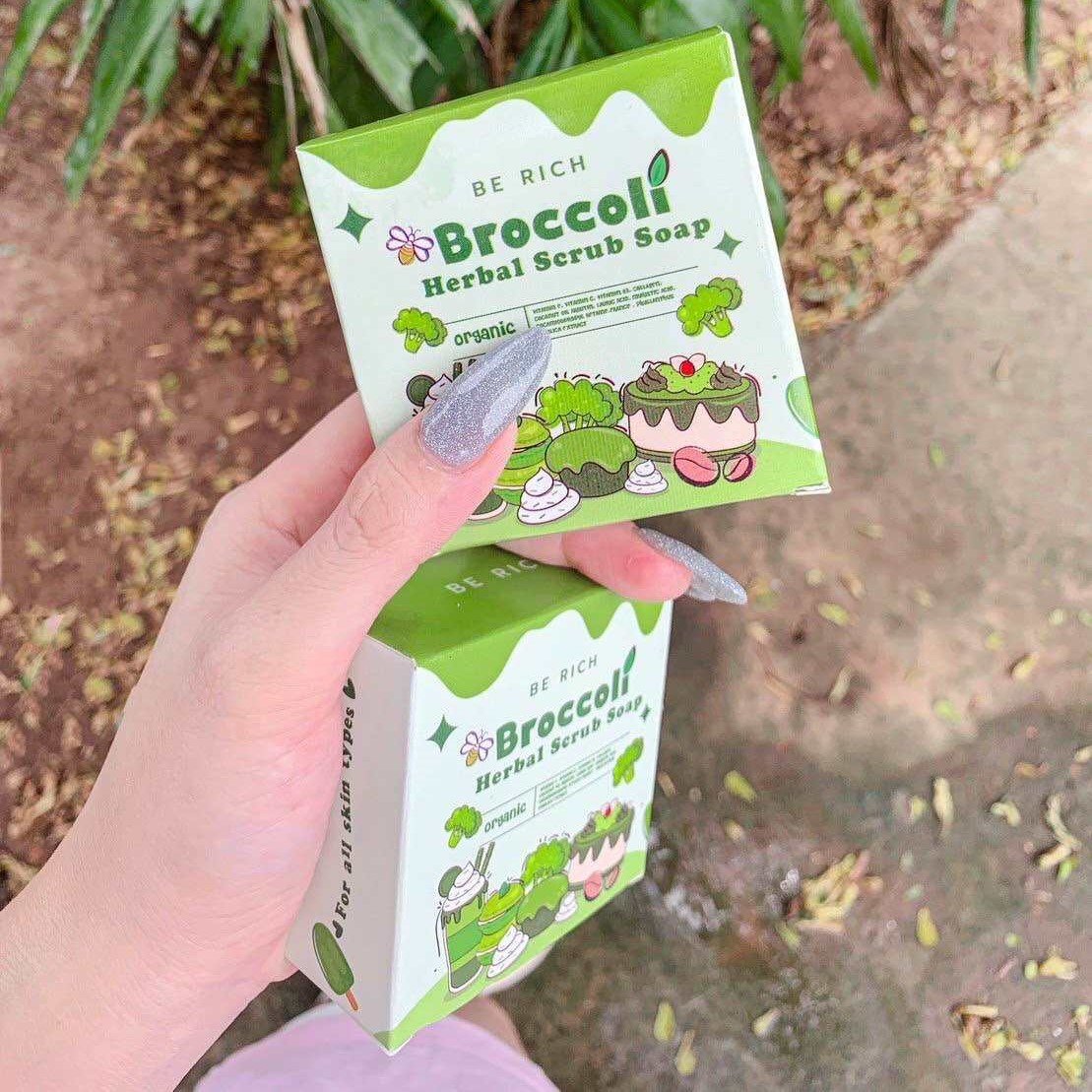 Be Rich Broccoli Herbal Scrub Soap
