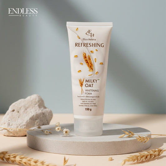 Eliza Helena Refreshing Milky Oat Whitening Foam