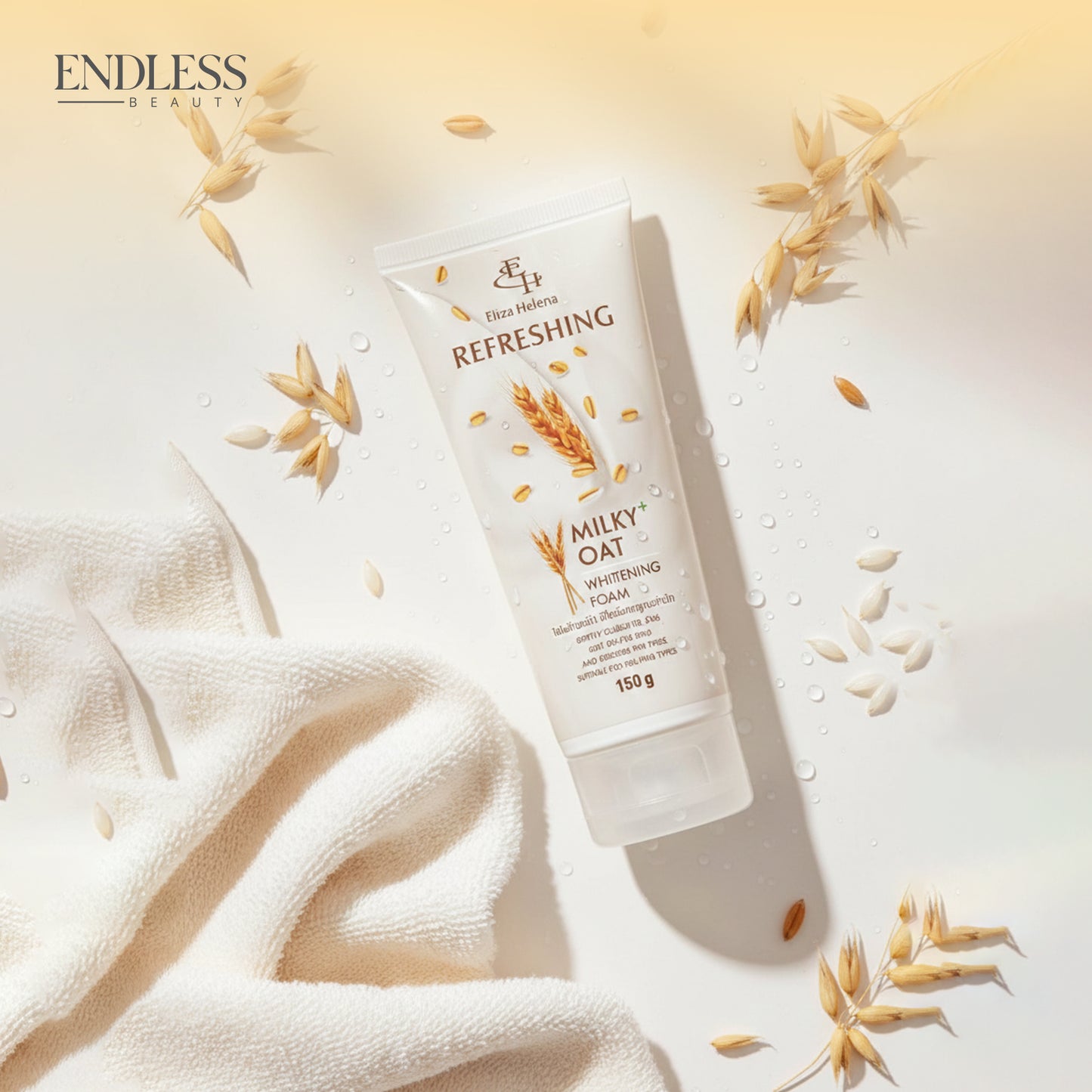 Eliza Helena Refreshing Milky Oat Whitening Foam