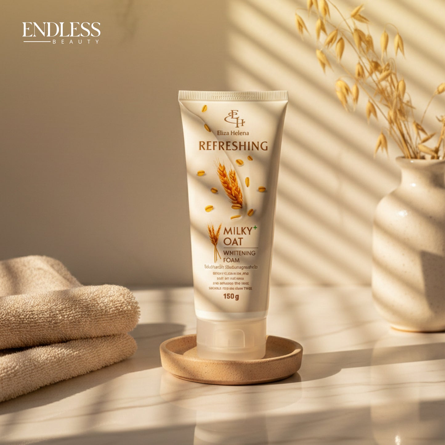 Eliza Helena Refreshing Milky Oat Whitening Foam