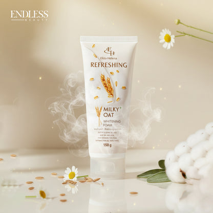 Eliza Helena Refreshing Milky Oat Whitening Foam