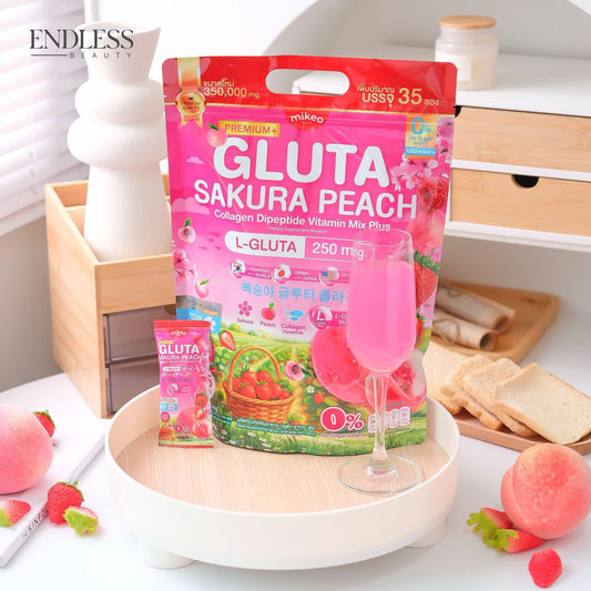 Gluta Sakura Peach Collagen Dipeptide Vitamin Mix Plus