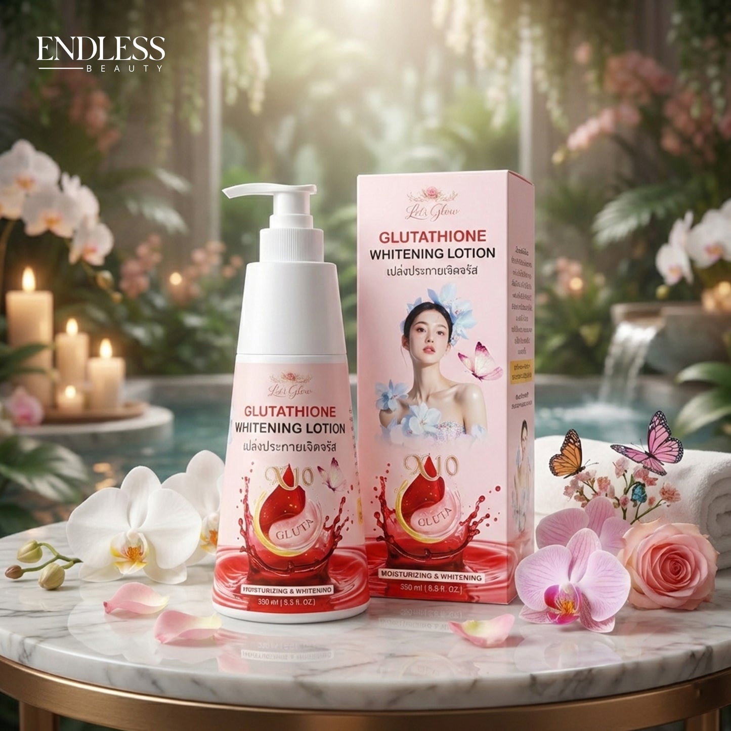 Let's Glow Glutathione Whitening Lotion