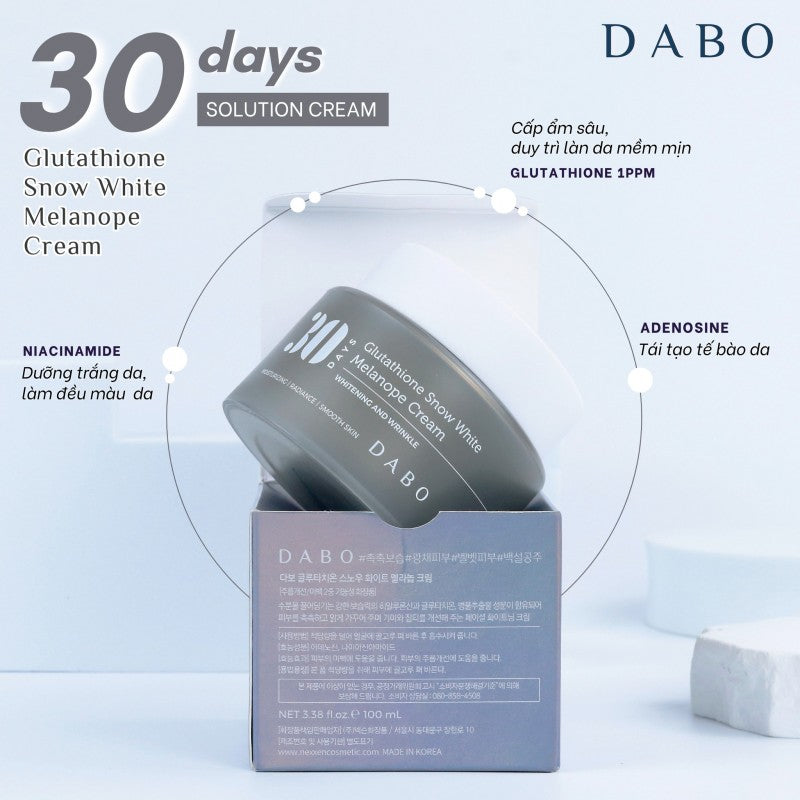 Dabo Glutathione Snow White Melanope Cream