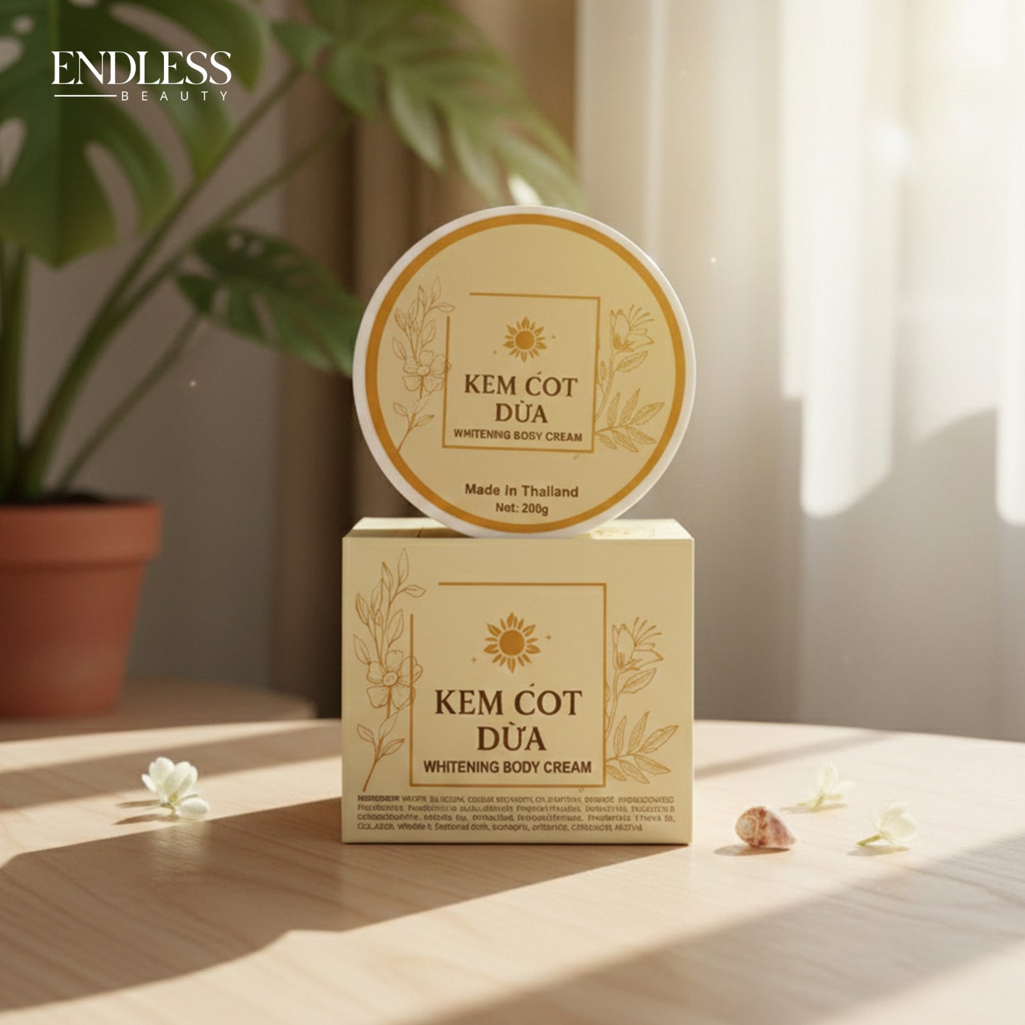 Kem Cot Dua Whitening Body Cream